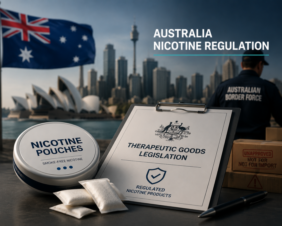 Australia’s TGA Places Nicotine Pouches Under Therapeutic Goods Rules From July 24, Blocking Imports of Unapproved Products