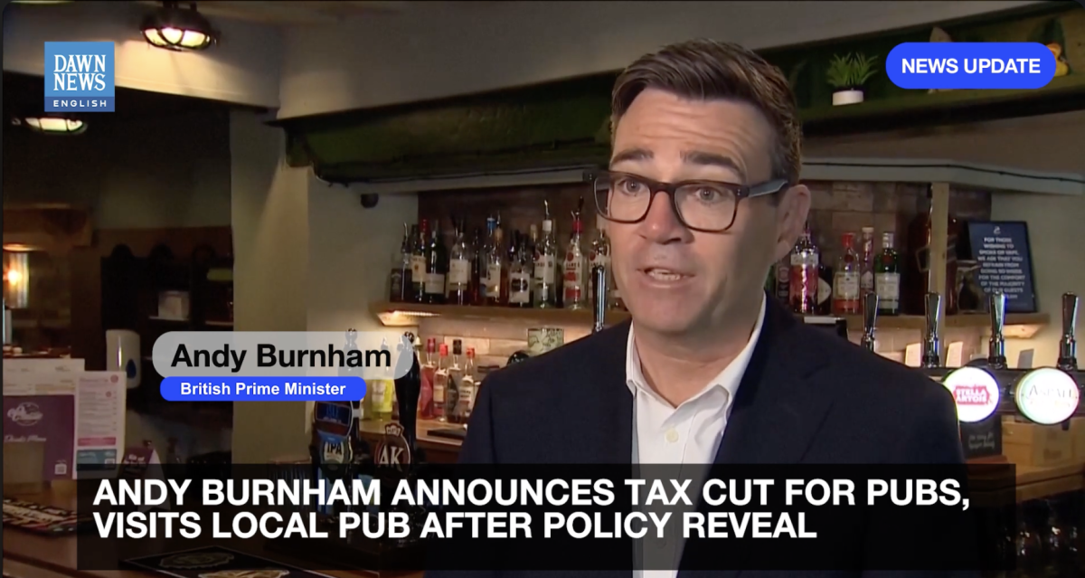 UK PM Andy Burnham Shifts Business Rates Policy, Supporting Hospitality While Raising Pressure on Vape Shops