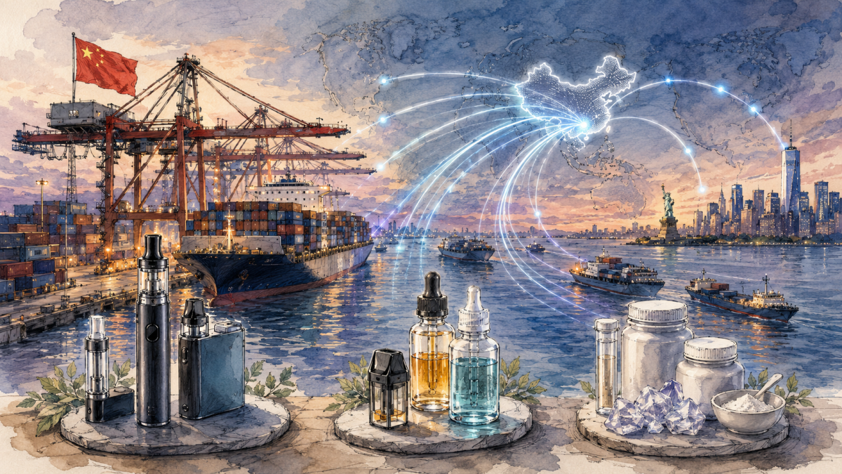 2Firsts Data | China’s Vape Exports Rise 3.1% in H1 2026 as 6-Methyl Nicotine-Related Products Surge 65.2%