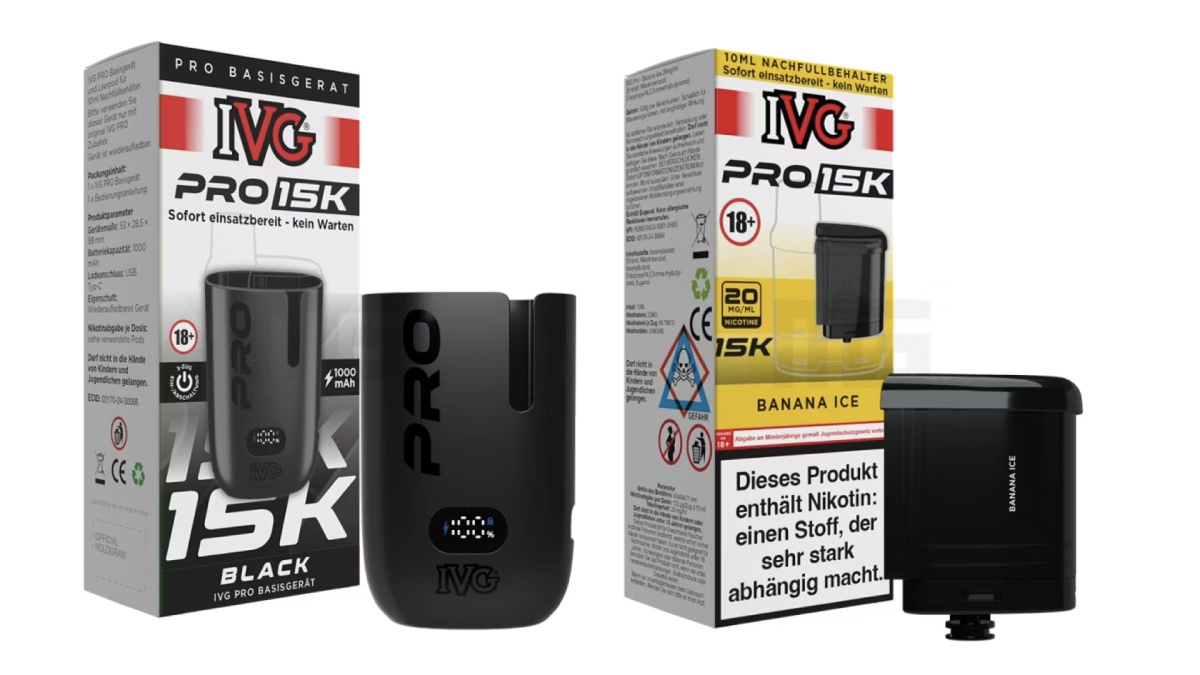 Product | IVG Pro 15K Enters European Retail Channels, Expanding High-Capacity Pod System Segment