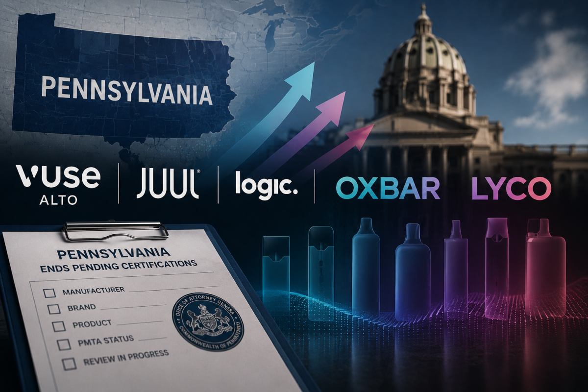 Chinese Disposable Brands OXBAR, LYCO Challenge Vuse and JUUL: Pennsylvania’s Pending List Offers a Glimpse of the Future Legal Vape Market