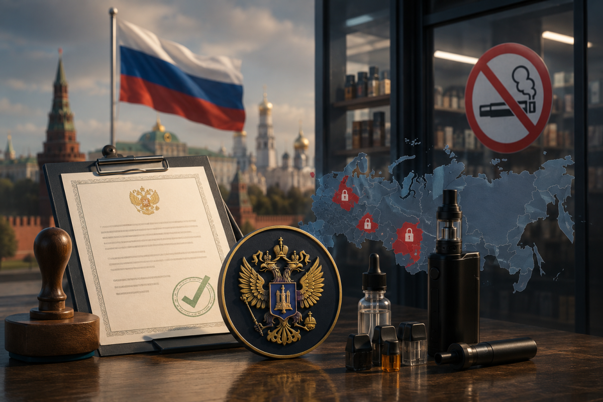Putin Signs Russia’s Tobacco and Nicotine Product Licensing Law, Banning Unlicensed Sales From 2027