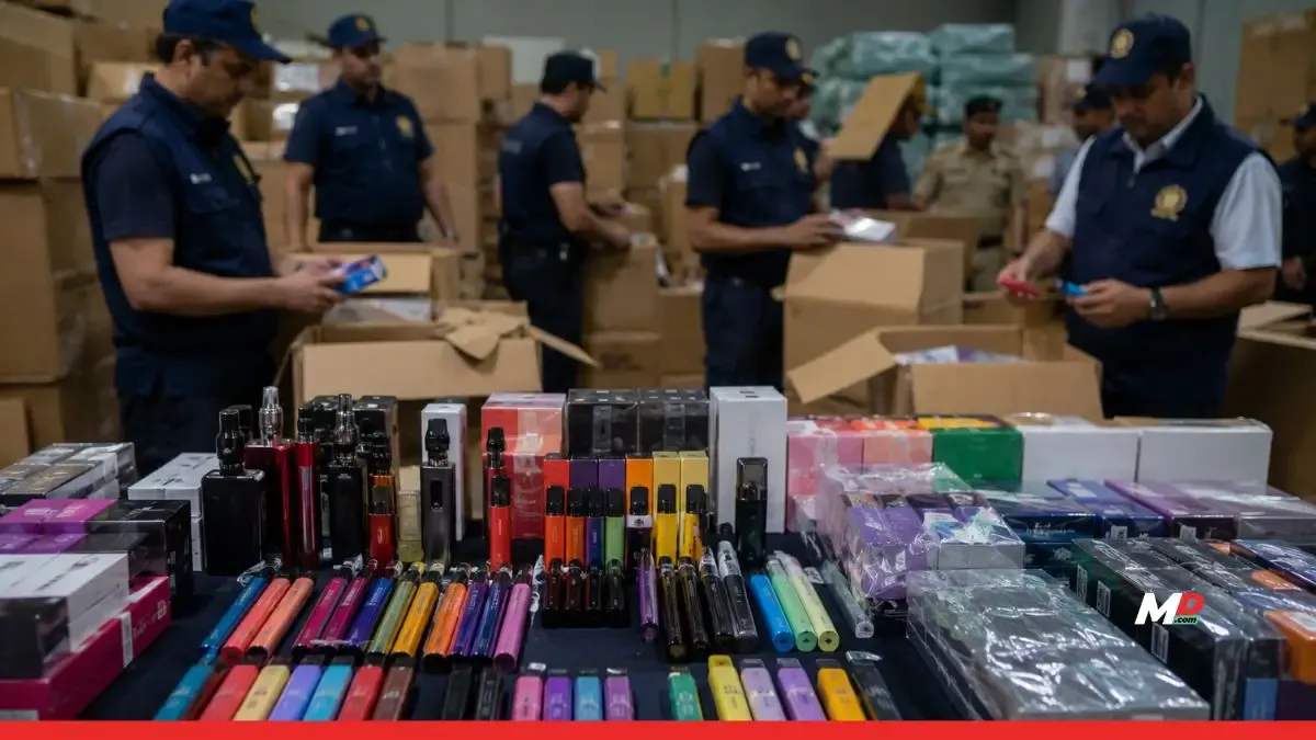 India Seizes $14 Million Worth of Illegal Vaping Products Imported From China