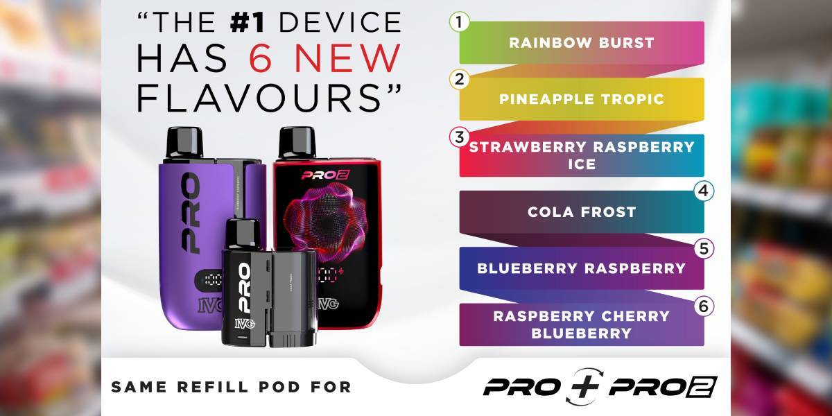IVG Adds Six New Flavours to Pro Range, Expanding Line-Up to 39