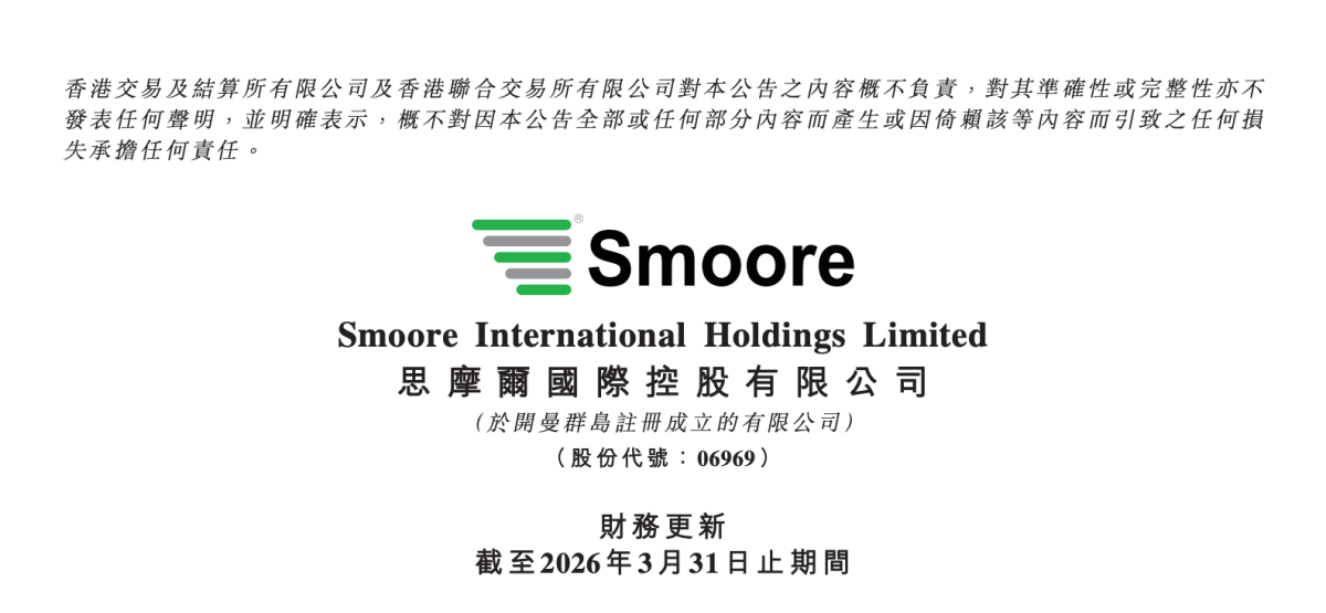 Smoore International Q1 Results: Enterprise-Focused Business Up 48.6% Year-on-Year, Proprietary E-Vapor Brand Business Up 14.3%