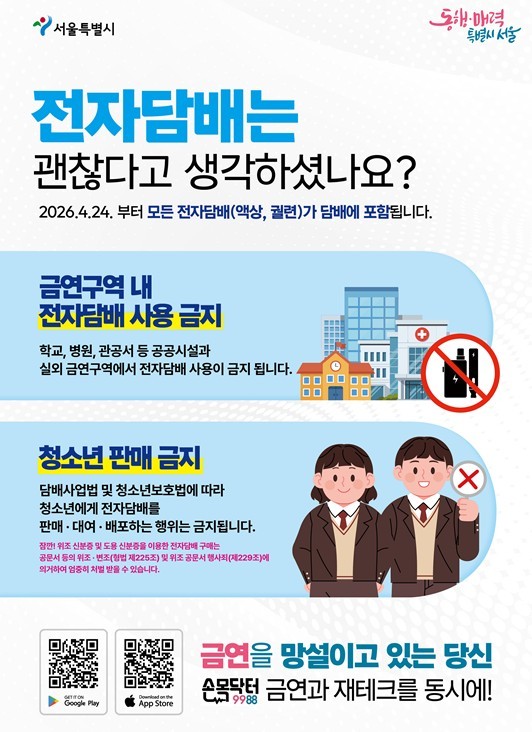 Seoul to Fine Use of Liquid E-Cigarettes in No-Smoking Areas From April 24