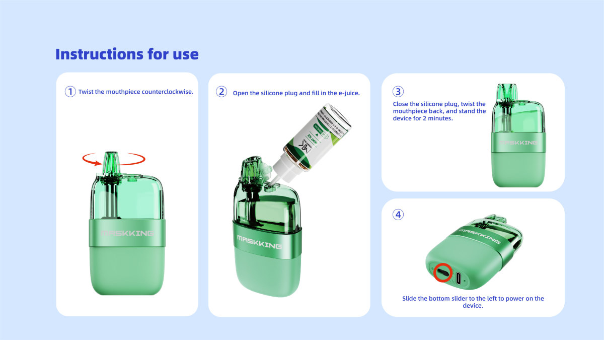 Product | Refillable up to 30 mL in total and claimed 60,000 puffs: MASKKING launches open-system UCEE MAX