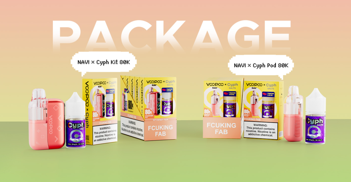 Product | Claiming “U.S.-Made E-Liquid” and “80,000 Puffs,” VOOPOO Launches NAVI×Cyph 80K