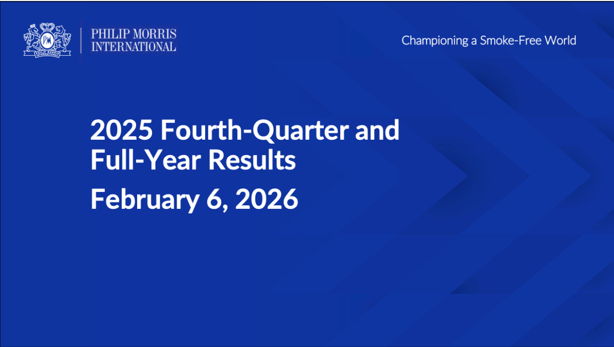2Firsts Flash｜PMI Reports 2025 Results as Smoke-Free Products Account for 41.5% of Net Revenues