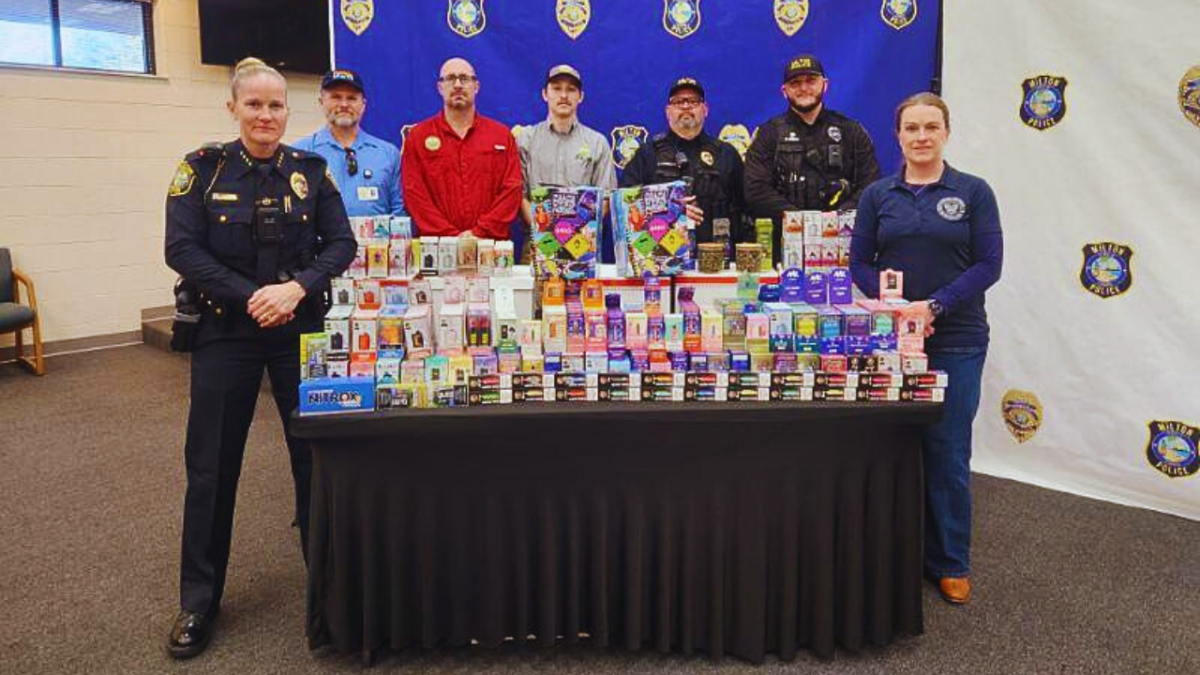 Milton Police Call It Florida’s Largest Illegal Vape Seizure, With 500+ Products Confiscated Across Seven Stores