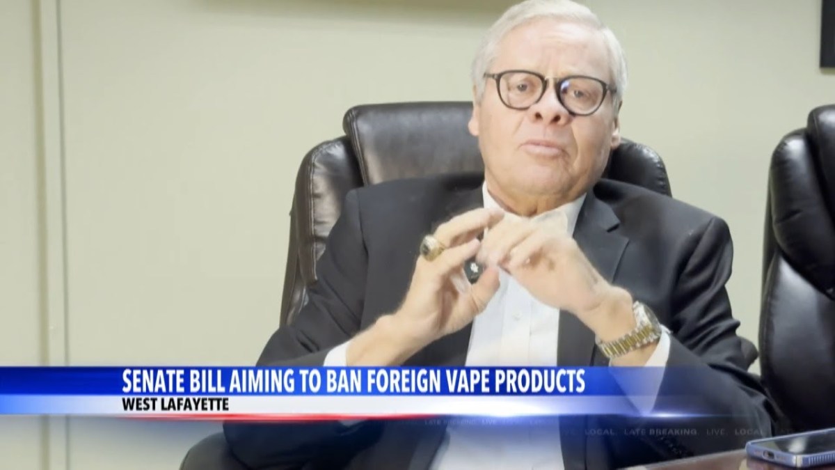 Indiana SB 185 Advances: Foreign-Made Vapes Would Be Barred, With Focus on China