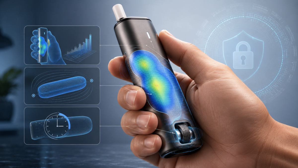 Hunan China Tobacco Industry files heated tobacco device patent featuring adult-user identification through pressure sensing